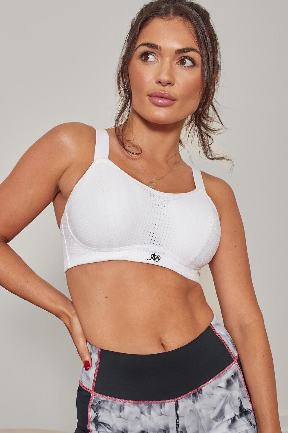 pour moi Energy Empower U/W Lightly Padded Convertible Sports Bra - White