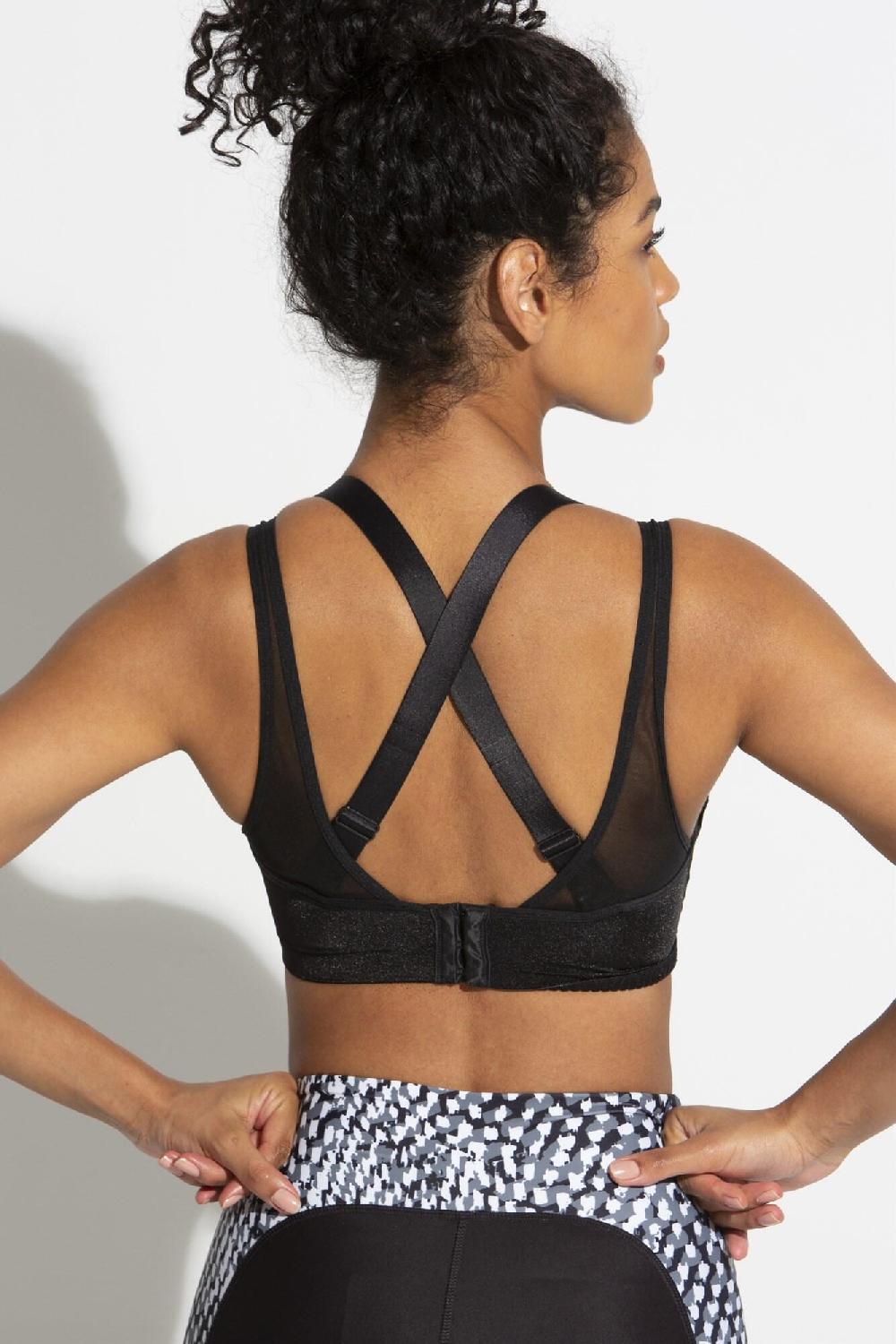 Pour Moi Energy Infinite Double Strap Lightly Padded UW Sports Bra - Black