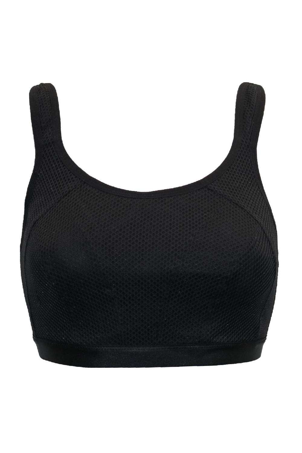 Pour Moi Energy Strive Non Wired Non Padded Lined Full Cup Sports Bra - Black