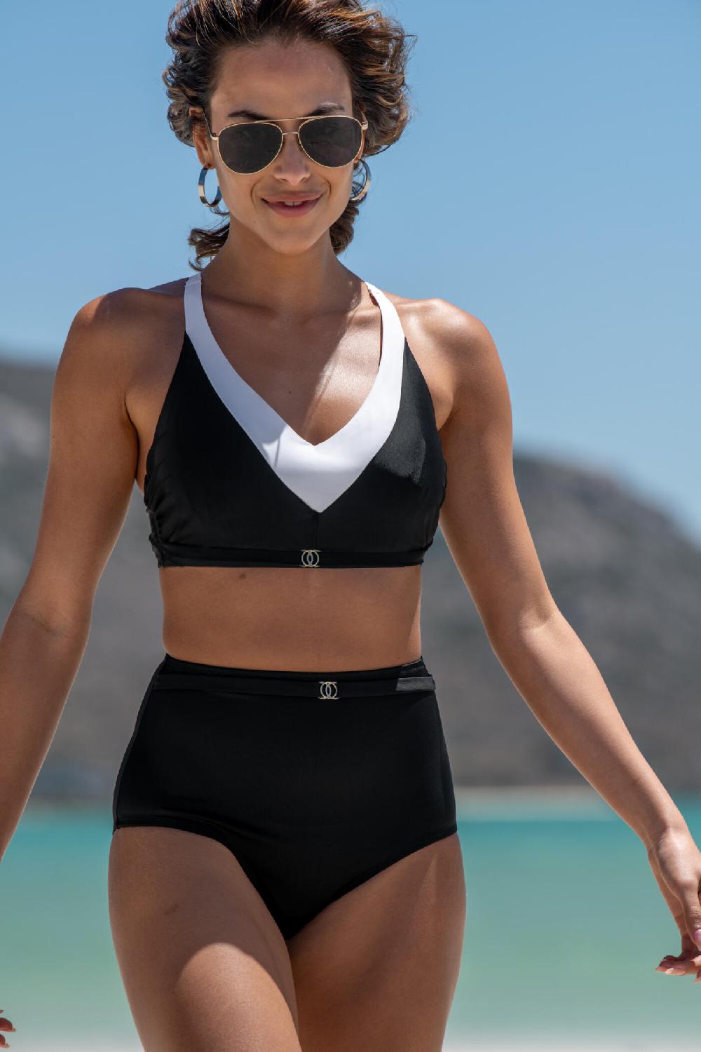 Pour Moi Fifth Avenue Underwired Convertible Top - Black/White