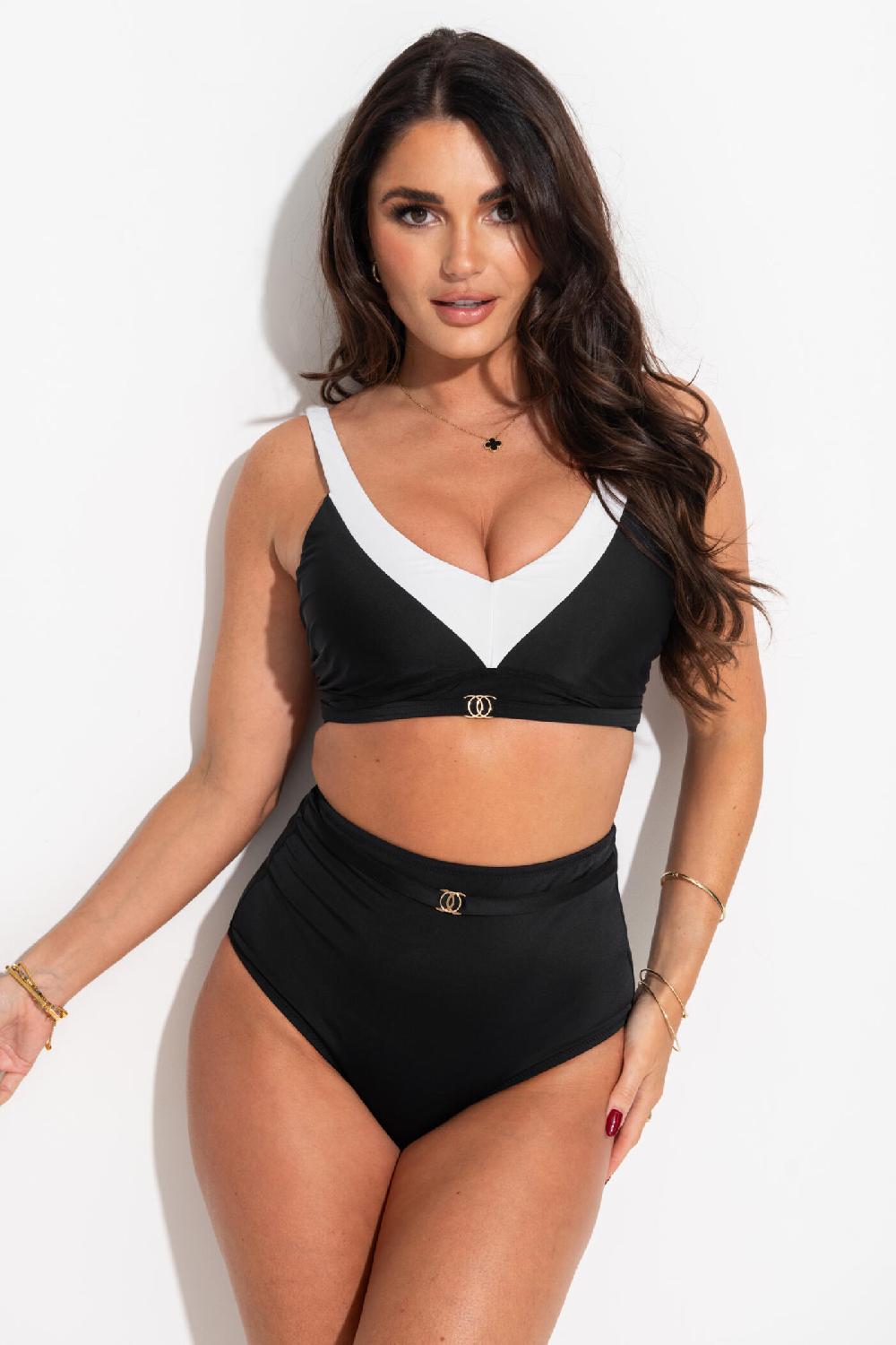 Pour Moi Fifth Avenue Underwired Convertible Top - Black/White