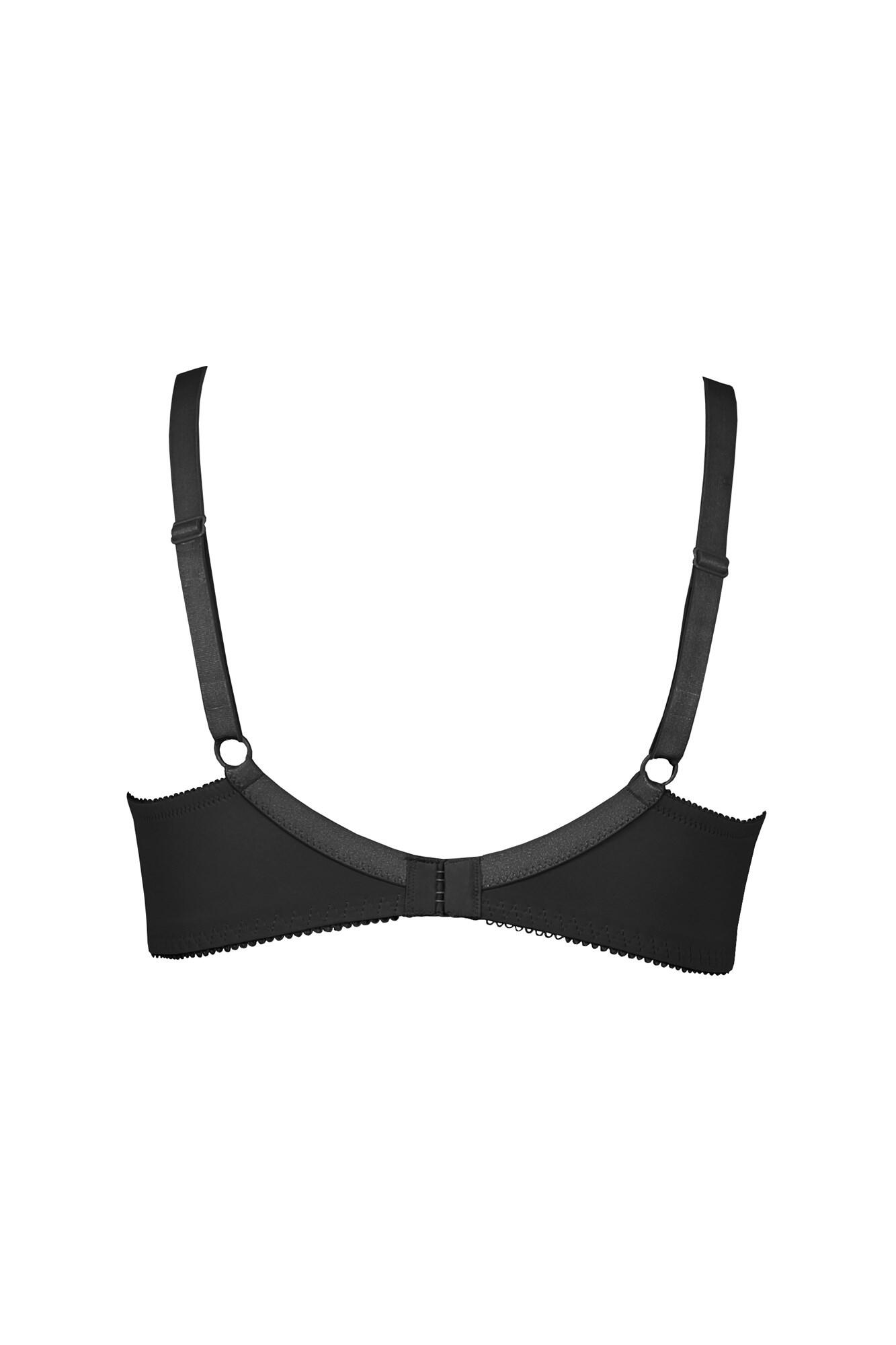 Pour Moi Forever Fiore Lightly Padded Plunge Push Up Tshirt Bra - Black