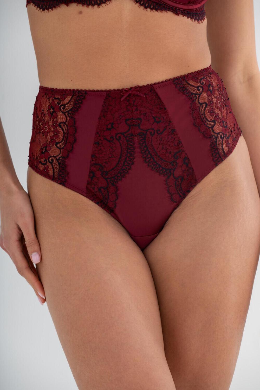 Pour Moi Hollywood High Waist Light Control Brief - Burgundy