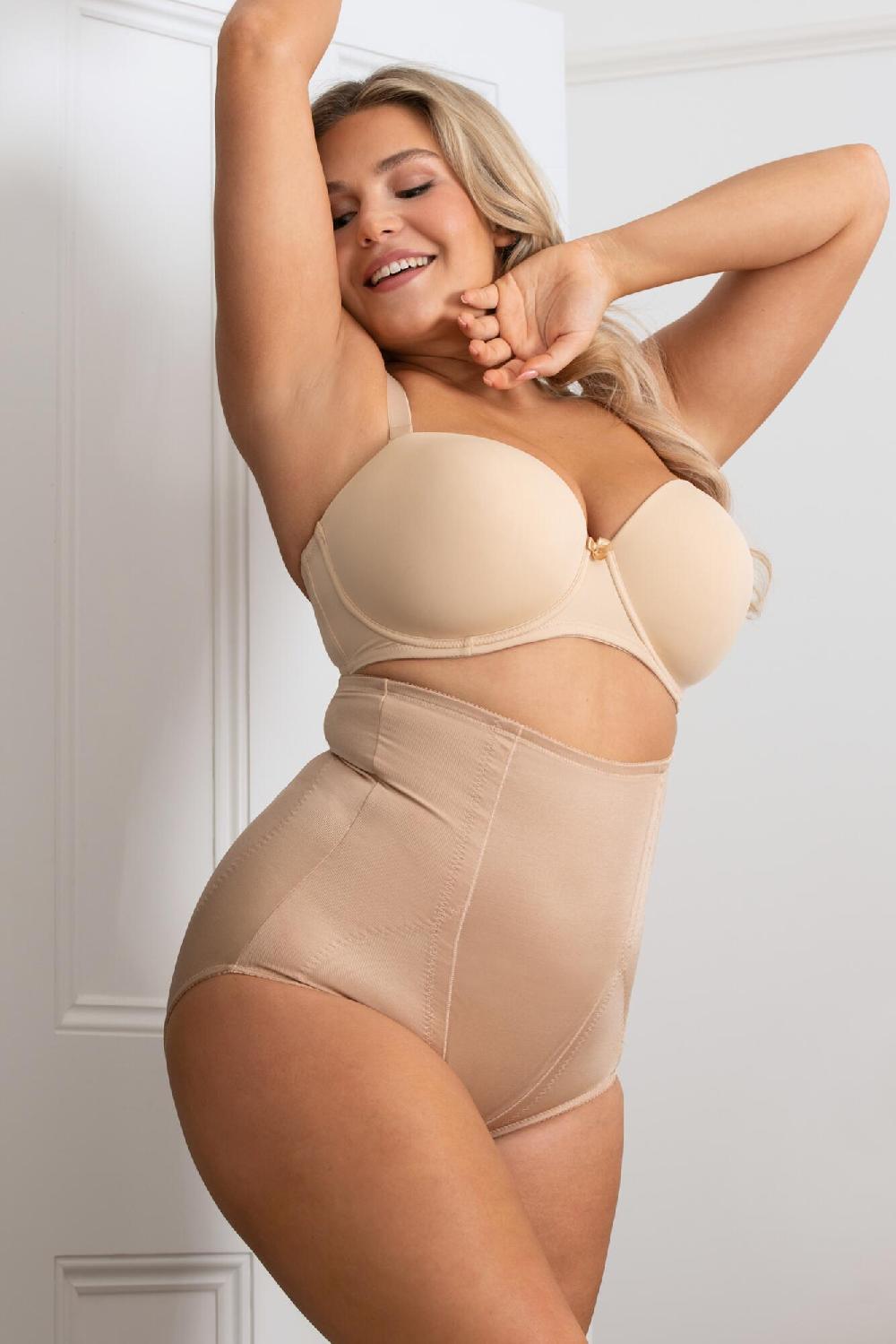 Pour Moi Hourglass Firm Control High Waist Brief - Caramel