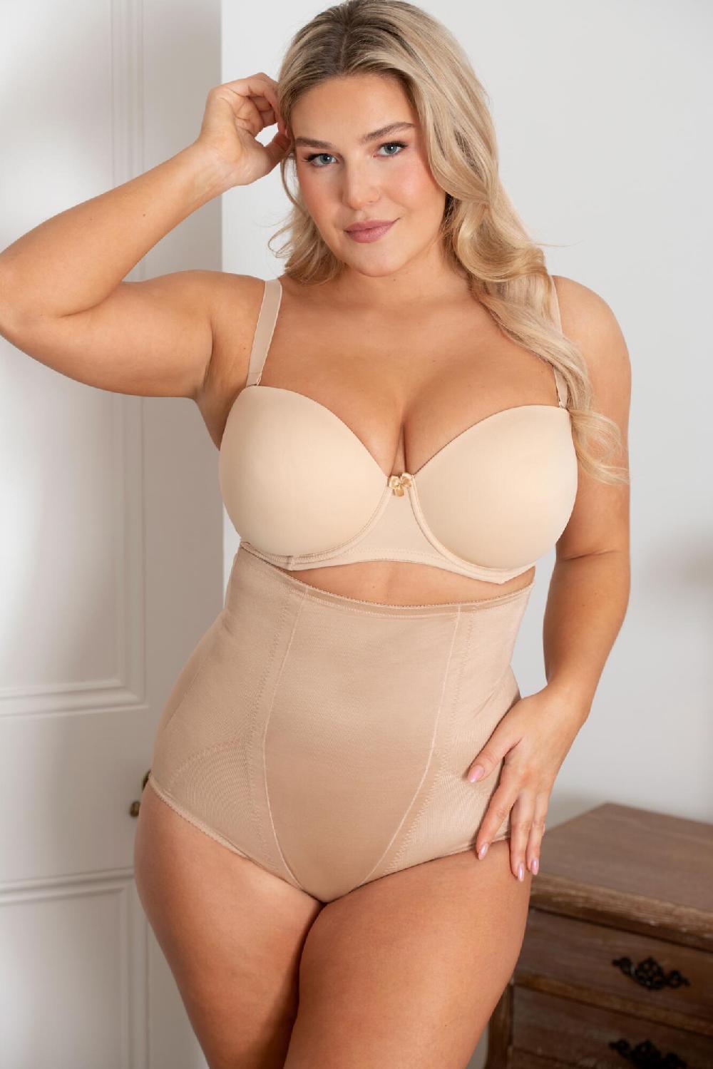 Pour Moi Hourglass Firm Control High Waist Brief - Caramel