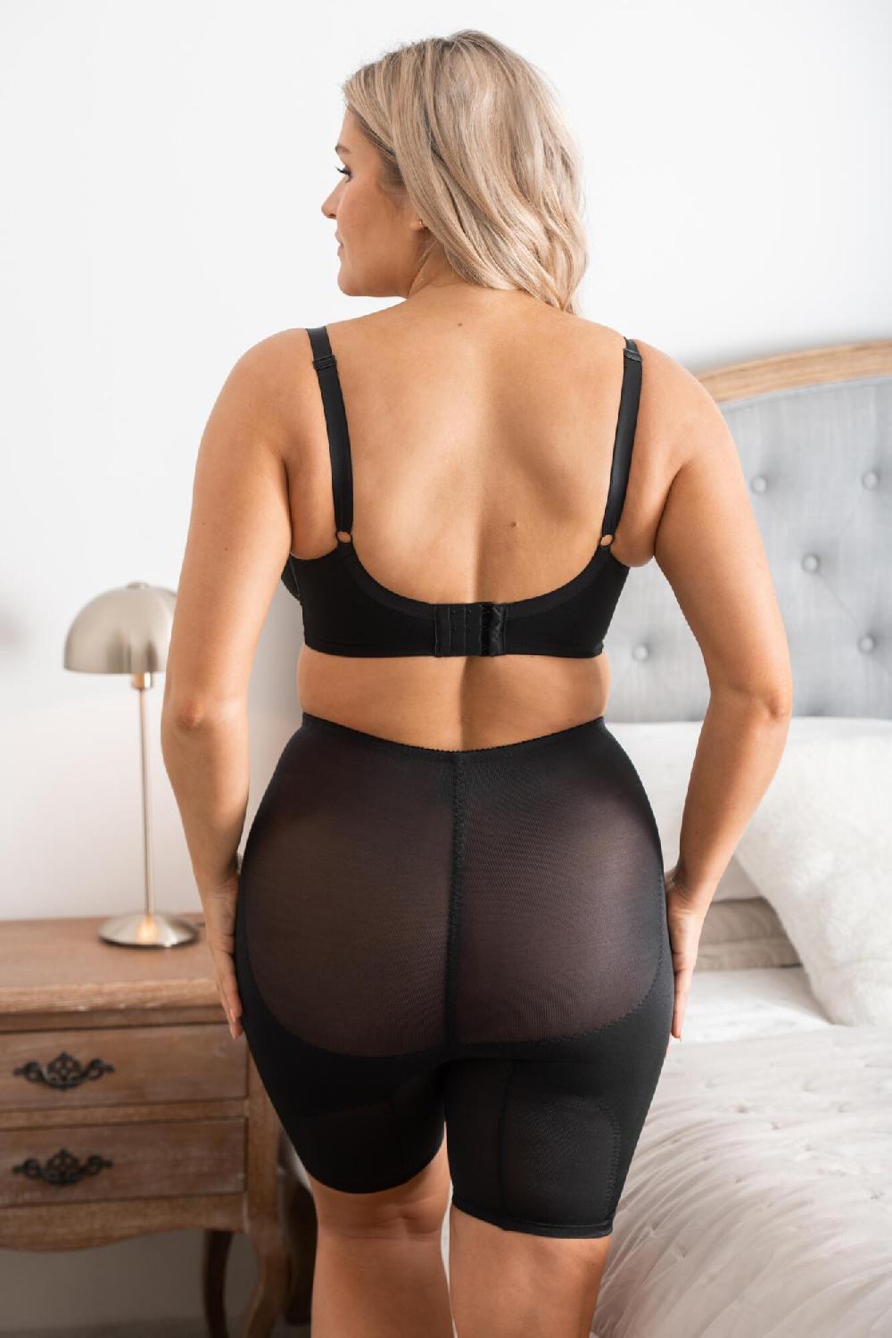 Pour Moi Hourglass Firm Control High Waist Short - Black