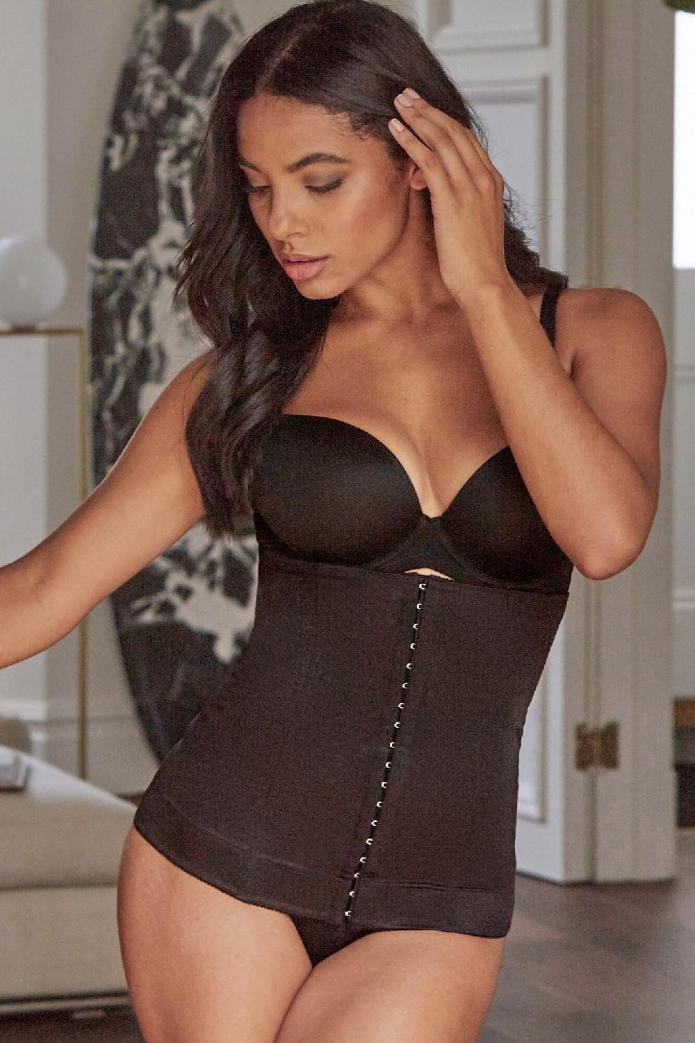 Pour Moi Hourglass Firm Control Waist Cincher - Black