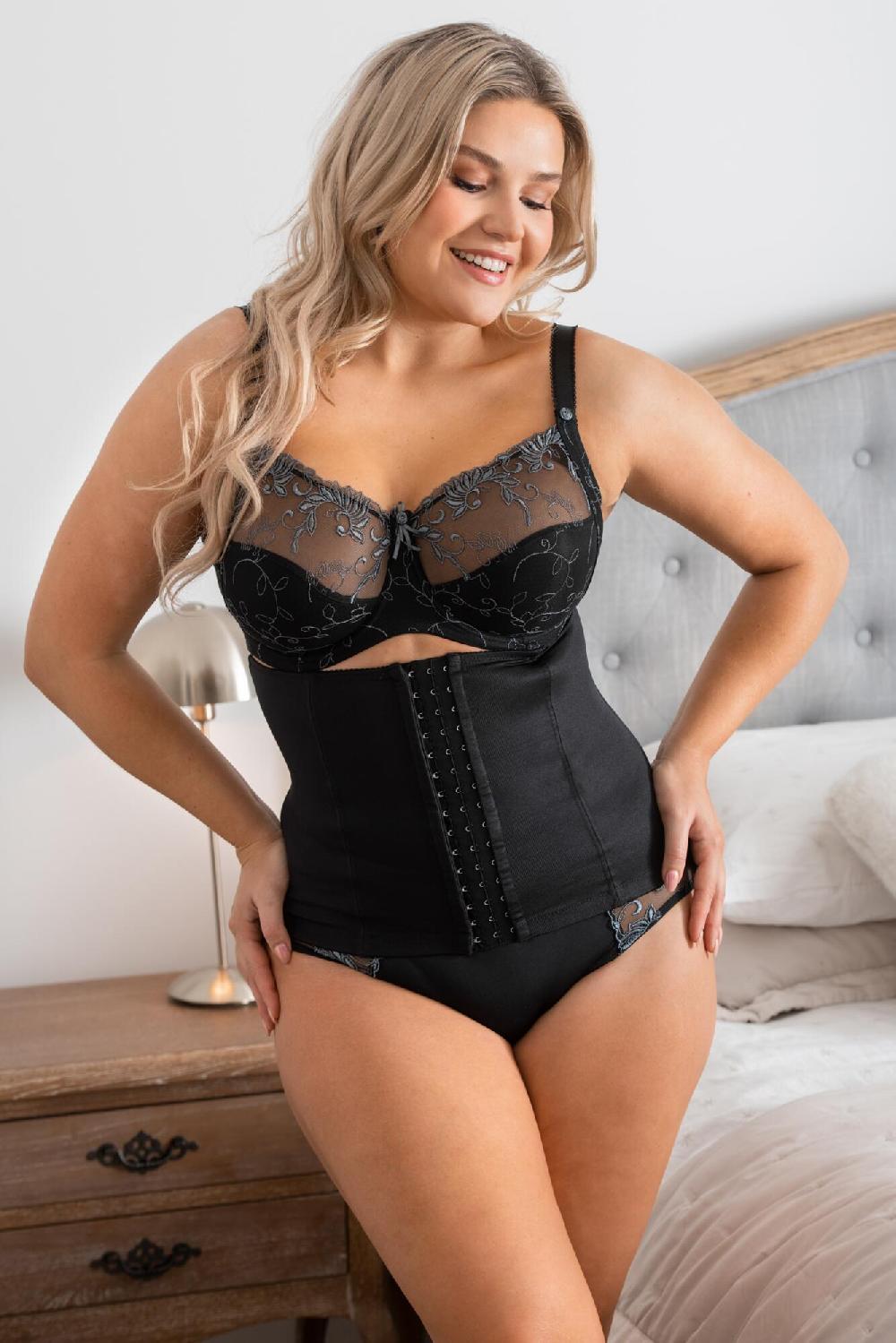 pour moi Hourglass Firm Control Waist Cincher - Black