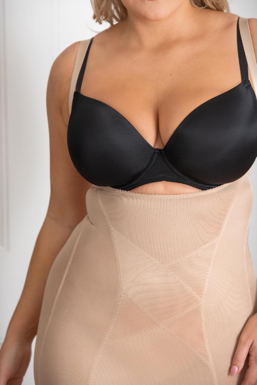 Pour Moi Hourglass Firm Control Wear Your Own Bra Slip - Caramel