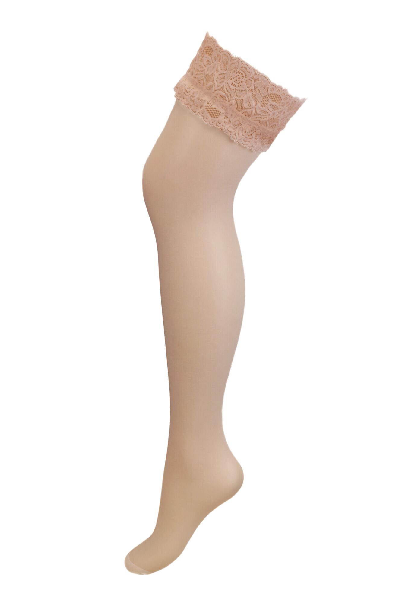 Pour Moi Adore Lace Top 15 Denier Hold Up - Neutral