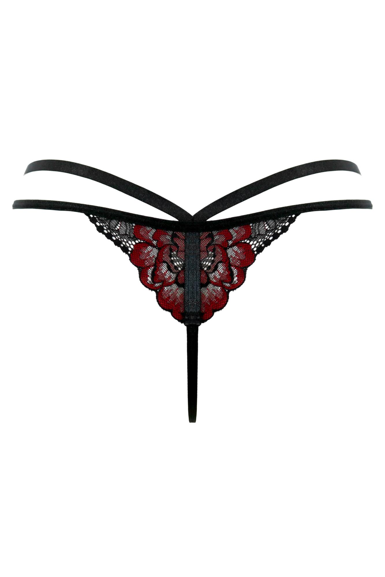 Pour Moi After Hours G-String - Red/Black