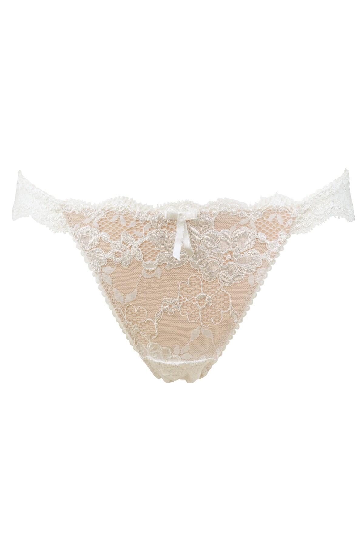 Pour Moi Amour Brazilian Brief - Ivory/Champagne