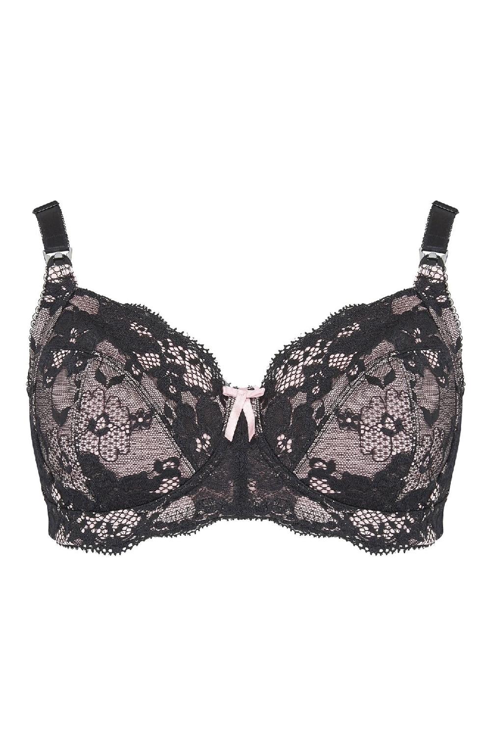 Pour Moi Amour Nursing Bra D-M - Black/Pink