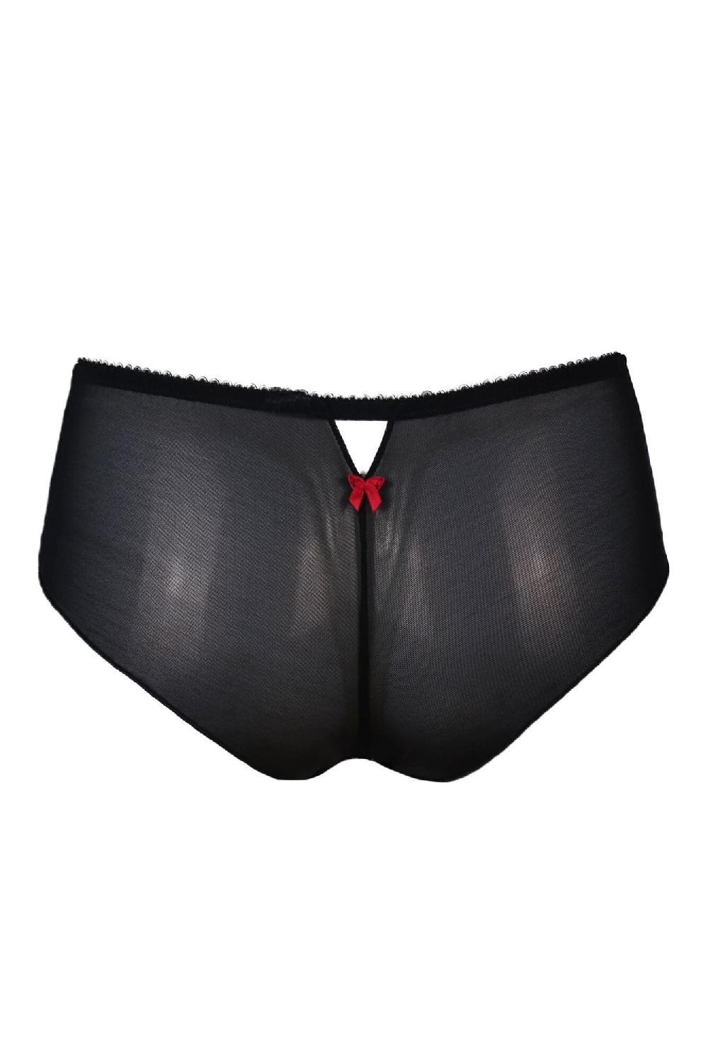 Pour Moi Amour Shorty - Black/Scarlet