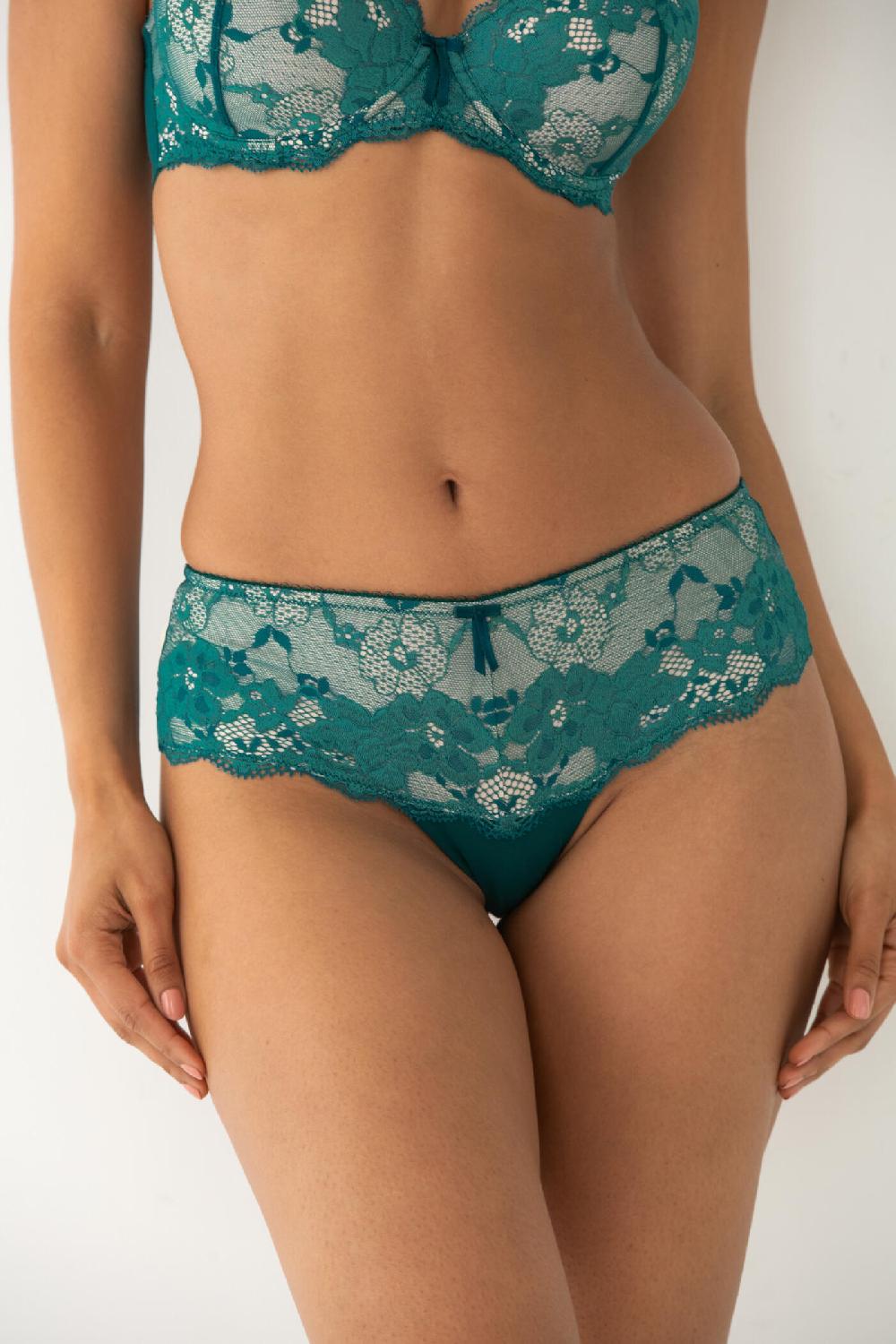 Pour Moi Amour Shorty - Teal/Soft Pink