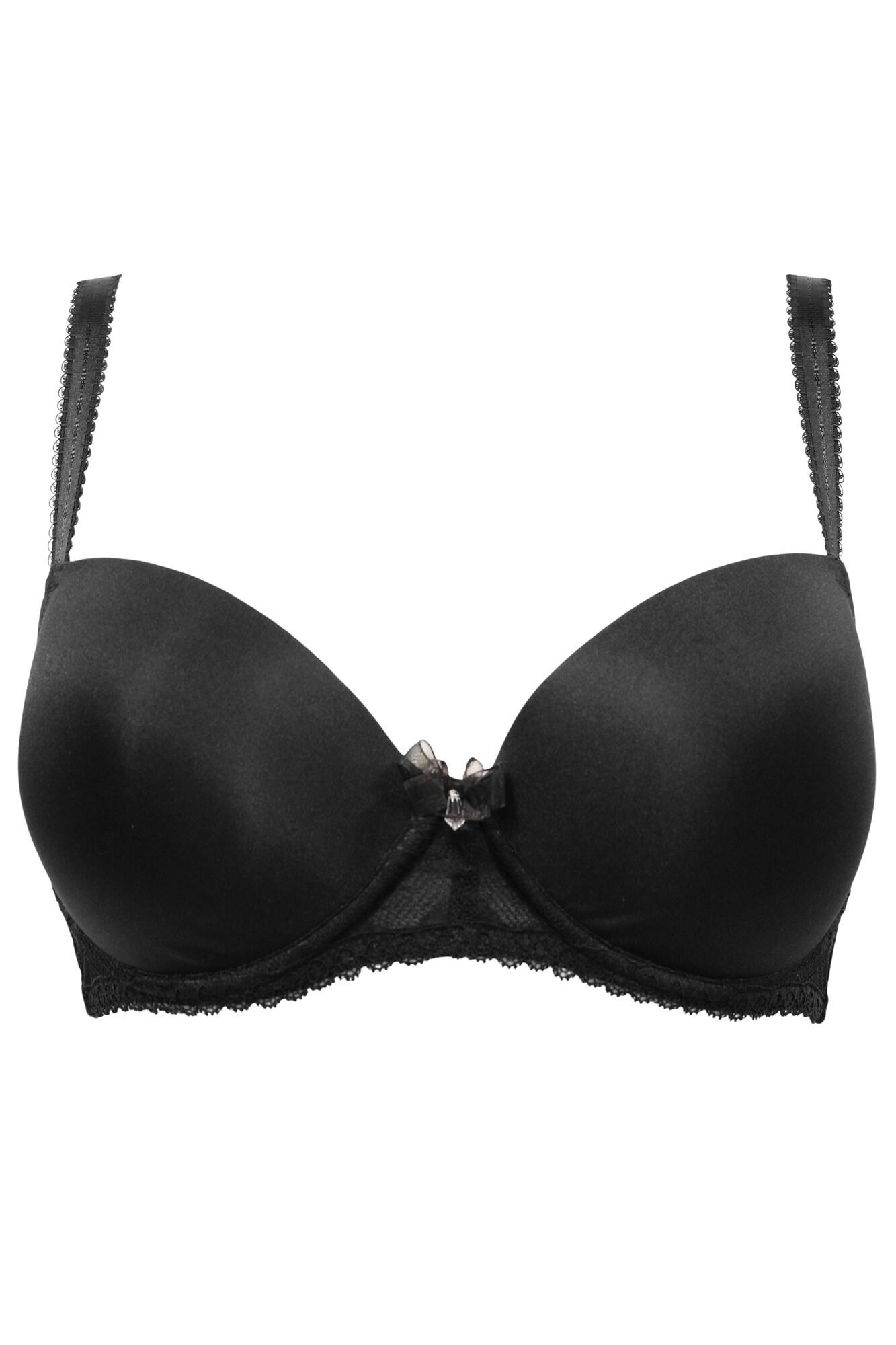 Pour Moi Aura Balconette Push Up T-Shirt Bra - Black
