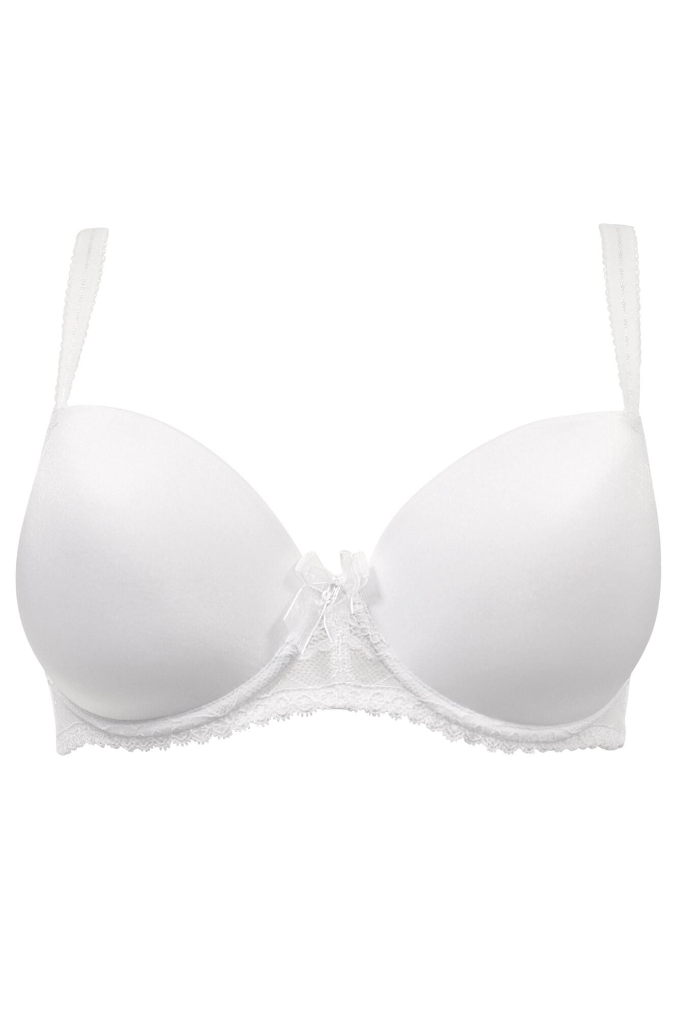 Pour Moi Aura Balconette Push Up T-Shirt Bra - White
