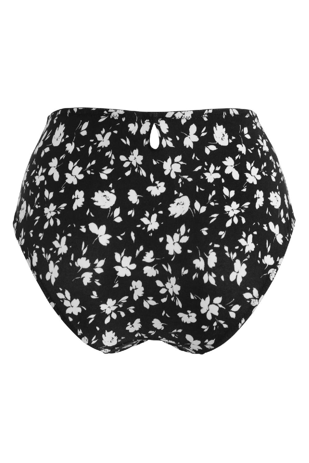 Pour Moi Aura Deep Brief - Black Floral