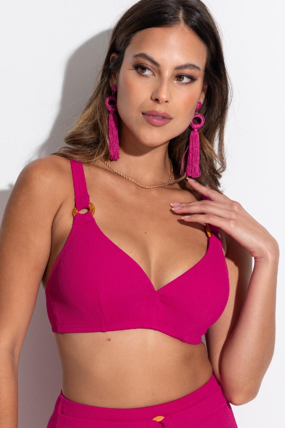 pour moi Cali Recycled Hidden Underwired Top - Pink