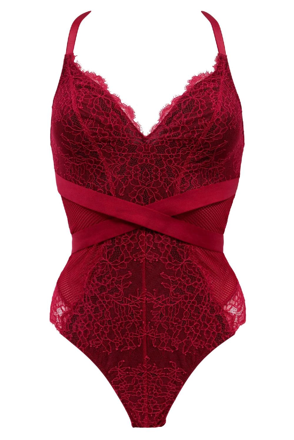 Pour Moi Dark Romance Body - Red/Black