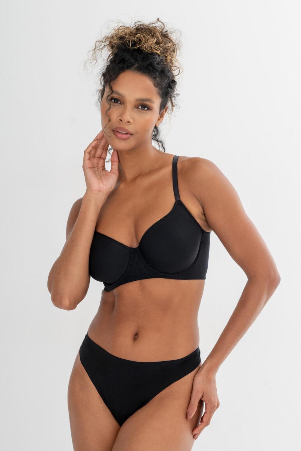 Pour Moi Definitions Bonded No VPL Thong - Black