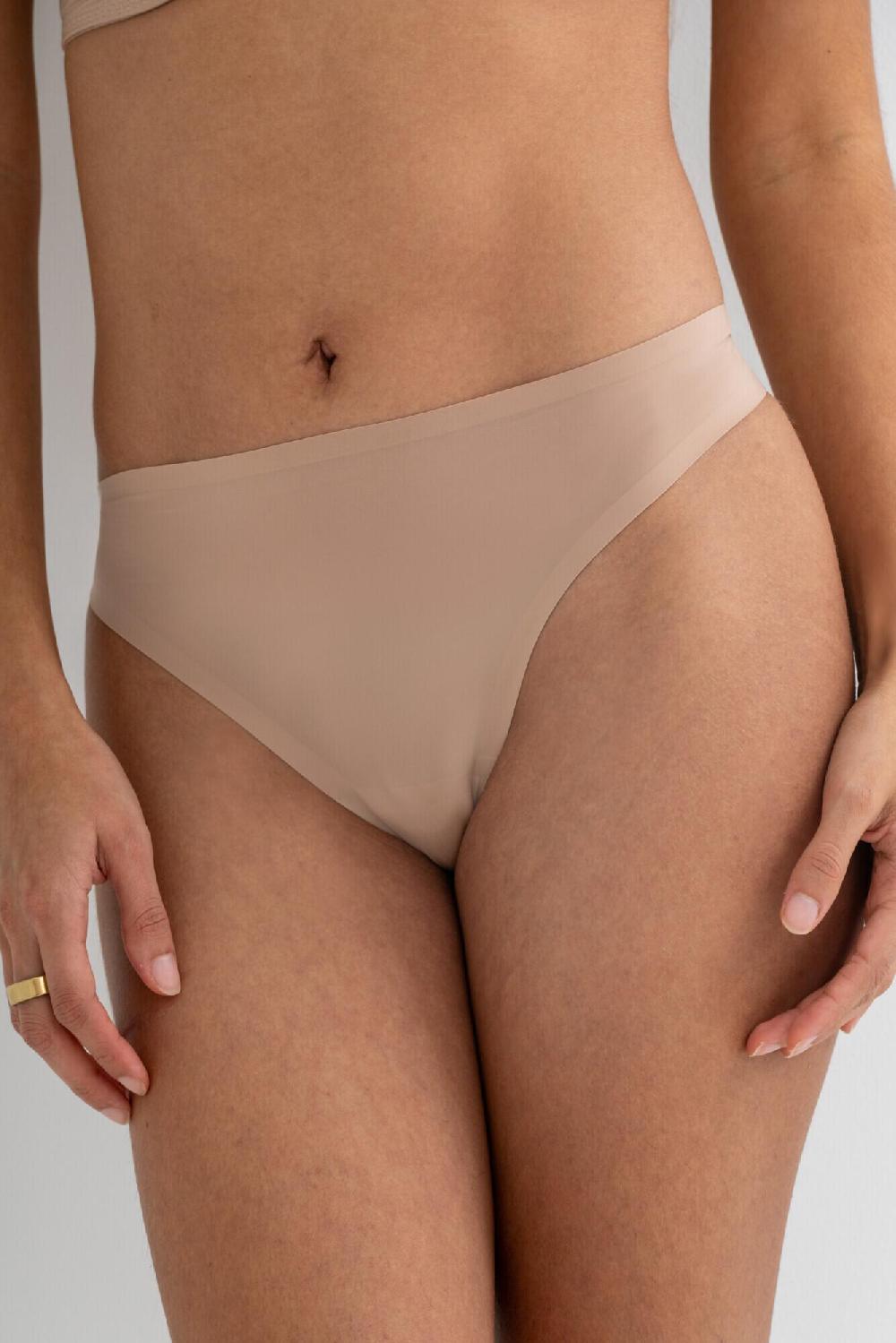 Pour Moi Definitions Bonded No VPL Thong - Toffee