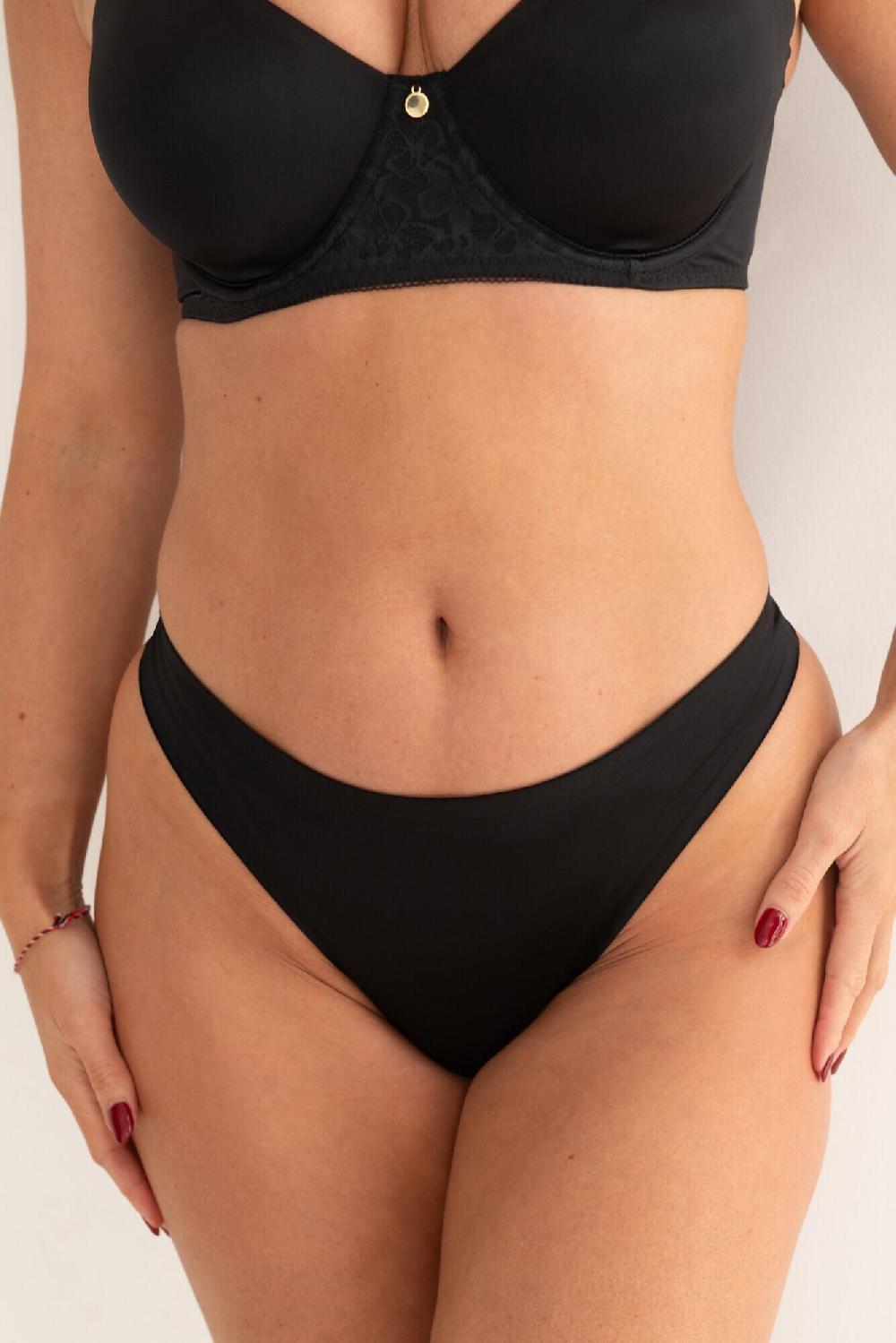 Pour Moi Effortless No VPL Invisible Thong - Black