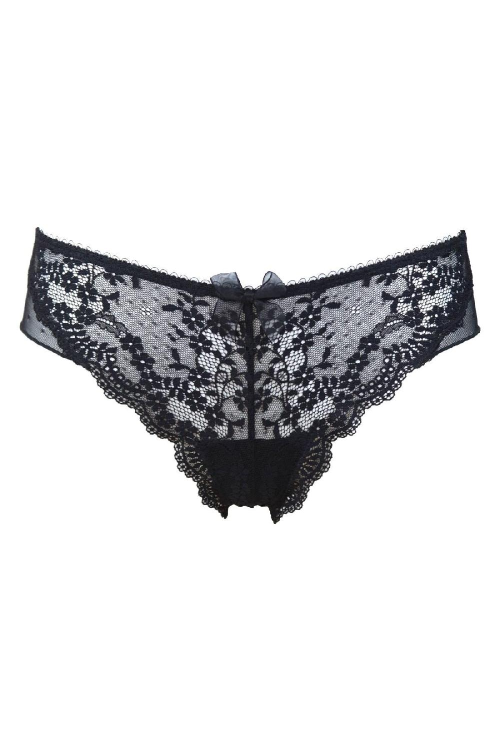 Pour Moi Flora Brazilian Brief - Black