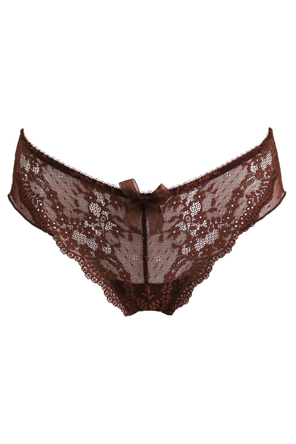 Pour Moi Flora Brazilian Brief - Chocolate