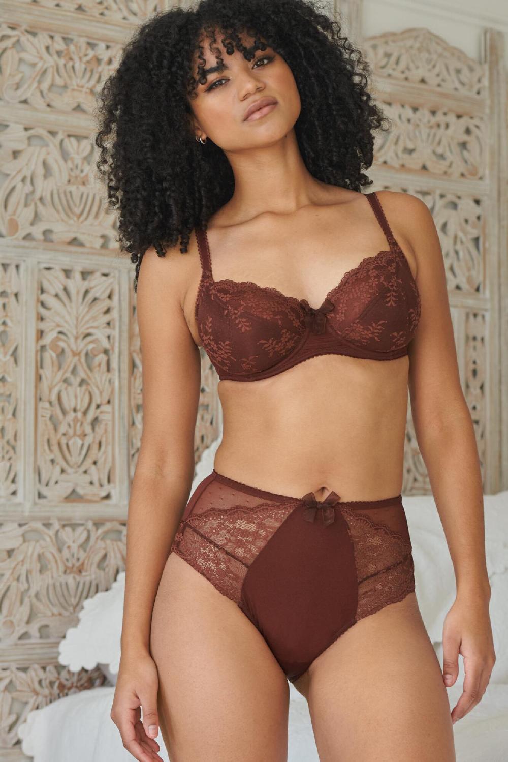 Pour Moi Flora Deep Brief - Chocolate