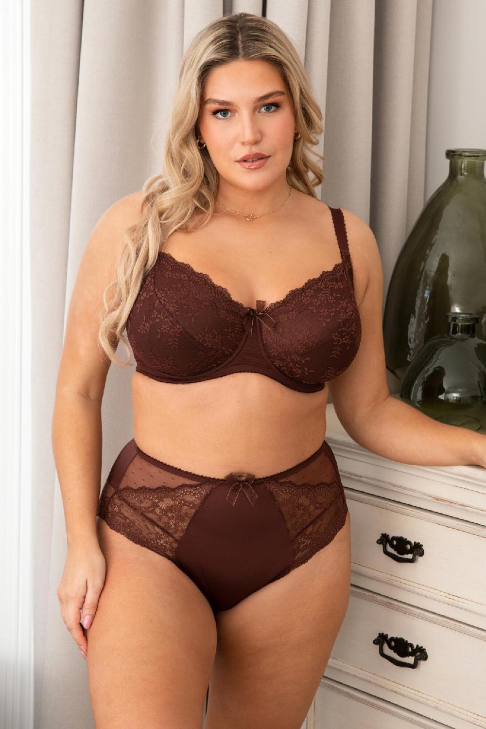pour moi Flora Deep Brief - Chocolate