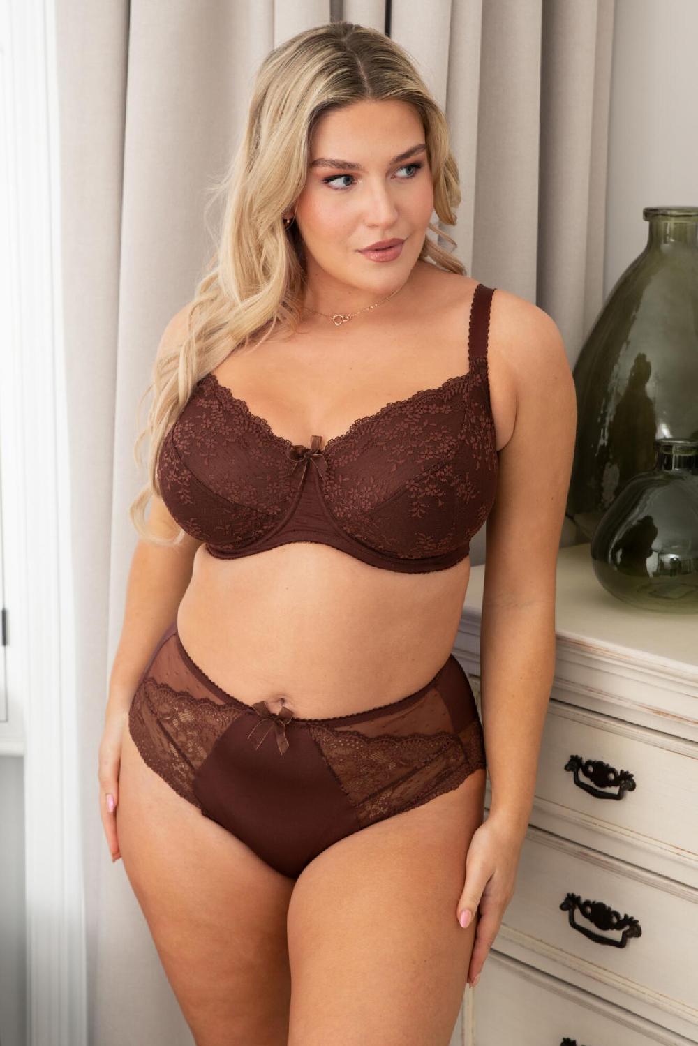 Pour Moi Flora Underwired Bra D-M - Chocolate