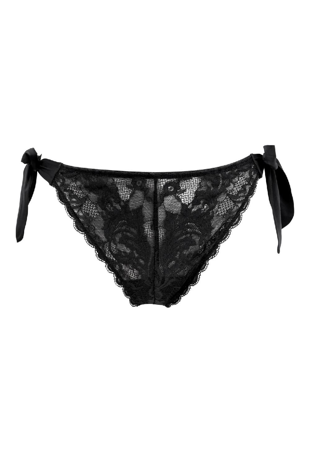 Pour Moi For Your Eyes Only Tie Side Briefs - Black