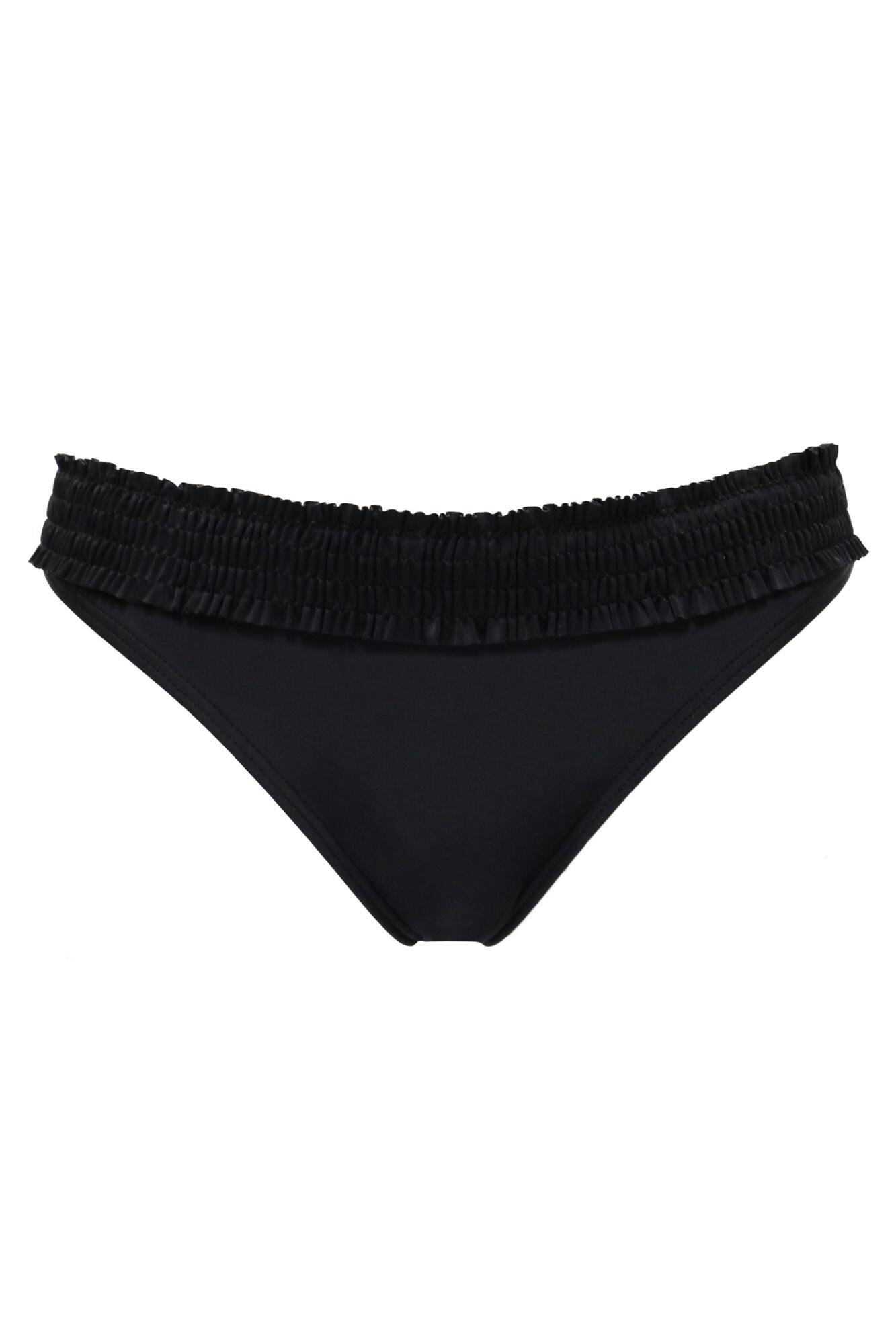 Pour Moi Free Spirit Frill Waist Brief - Black