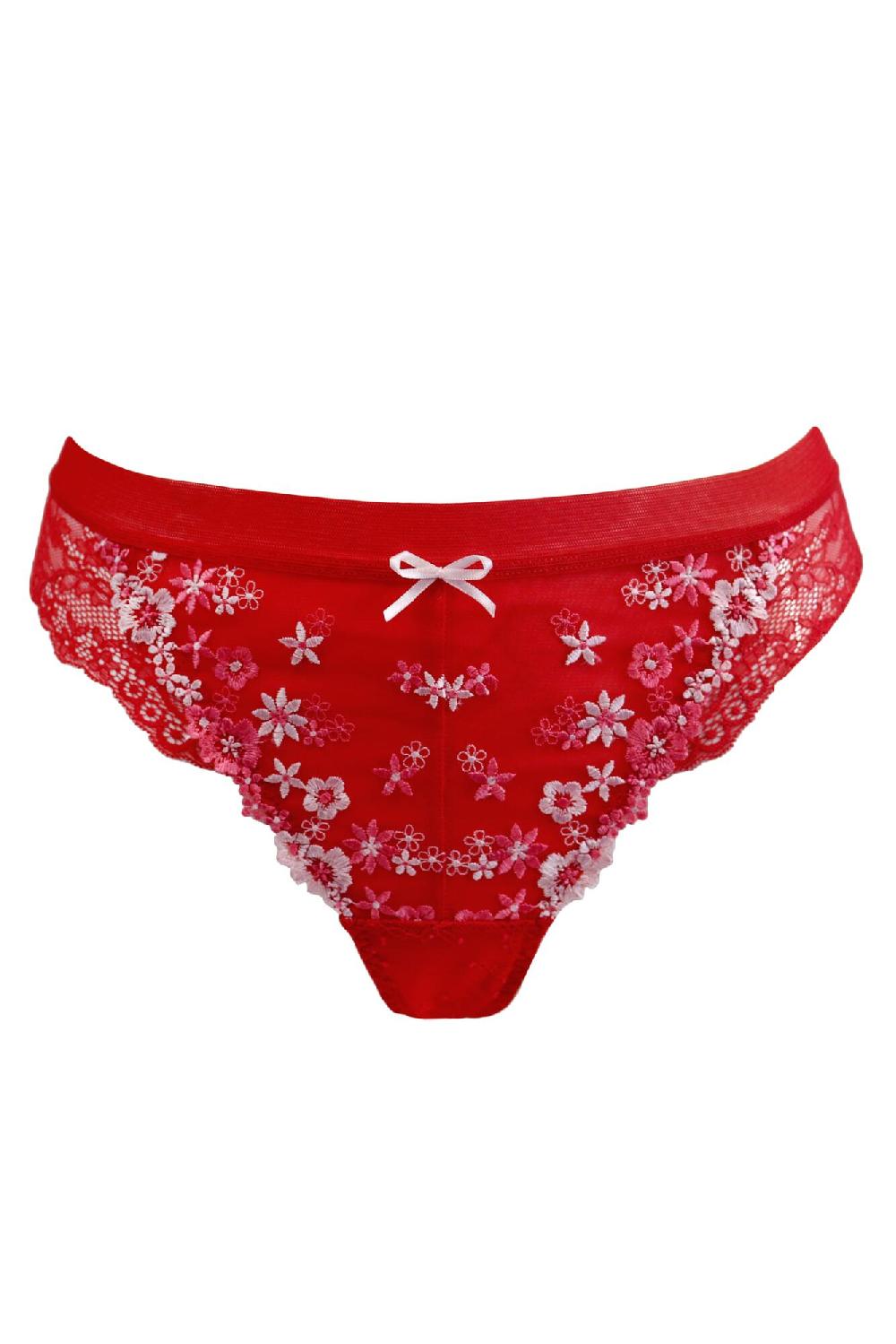 Pour Moi Gigi Brazilian Brief - Red/Pink