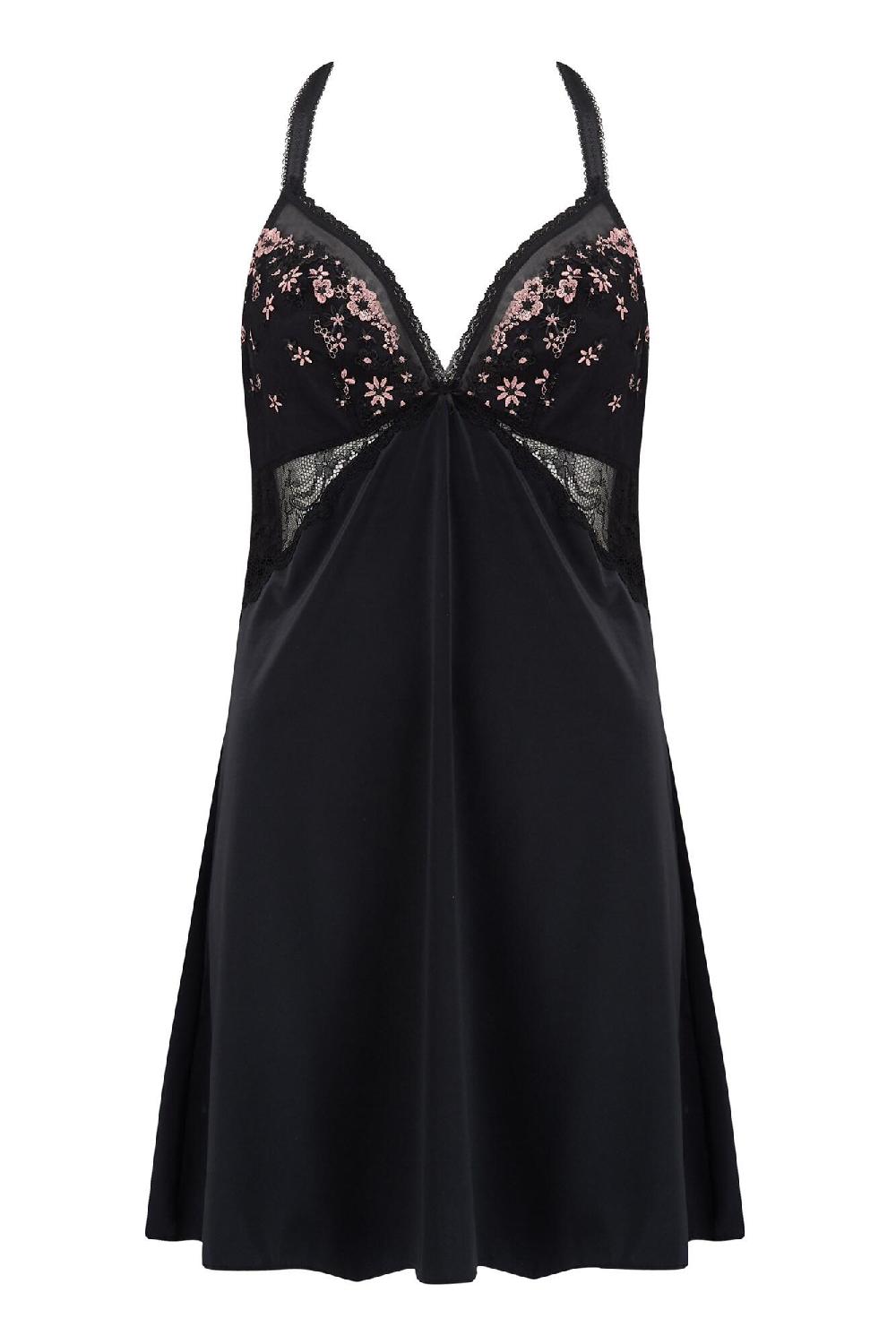 Pour Moi Gigi Chemise - Black Rose/Gold