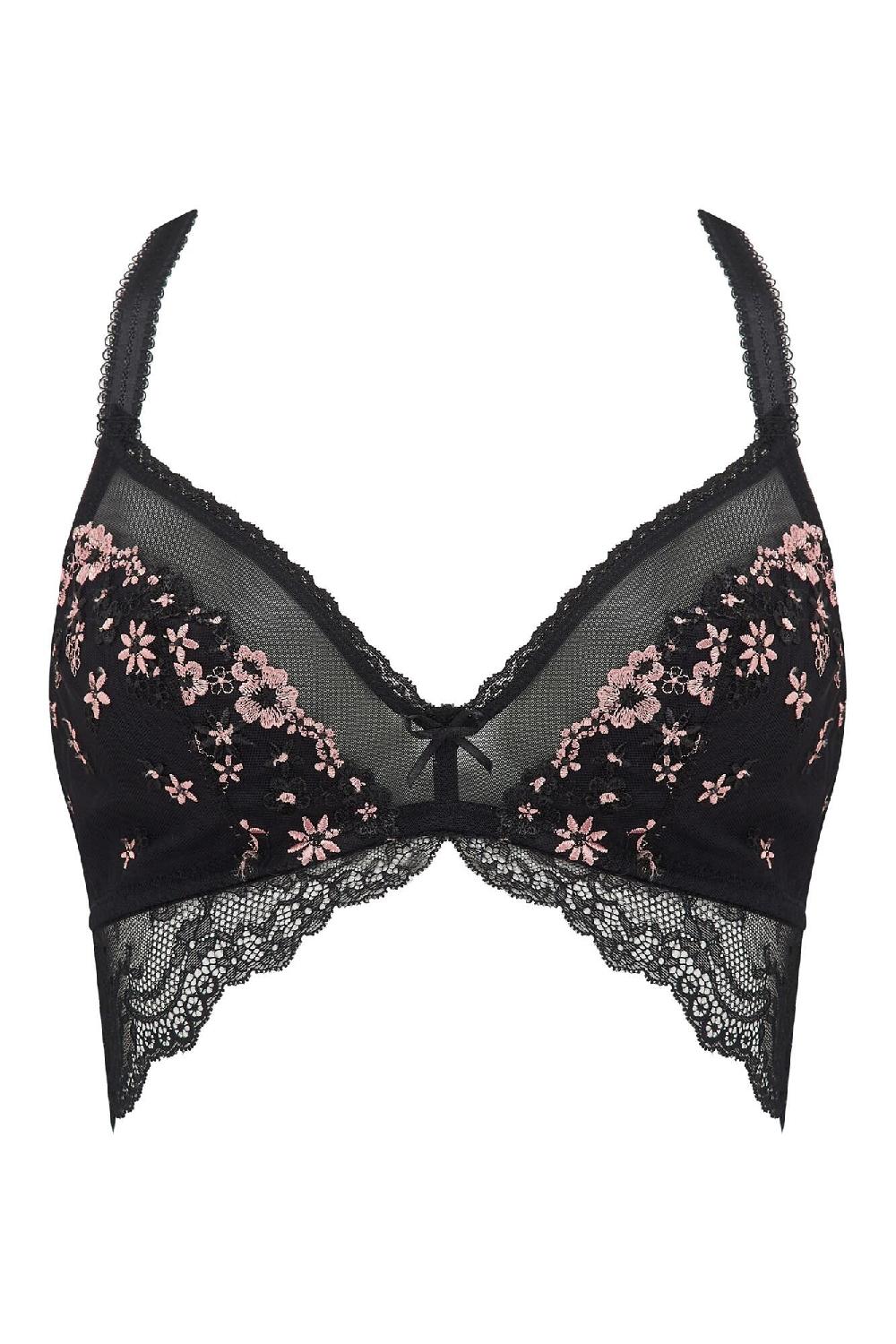Pour Moi Gigi Non Wired Bralette - Black/Rose Gold