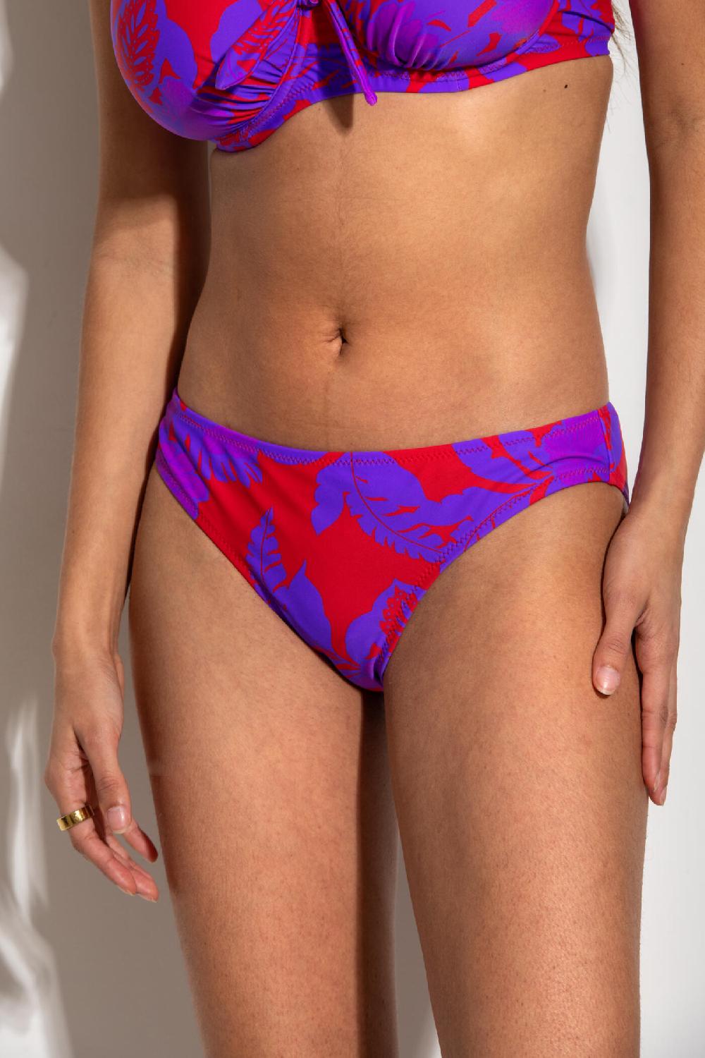 Pour Moi Heatwave Bikini Brief - Red/Purple