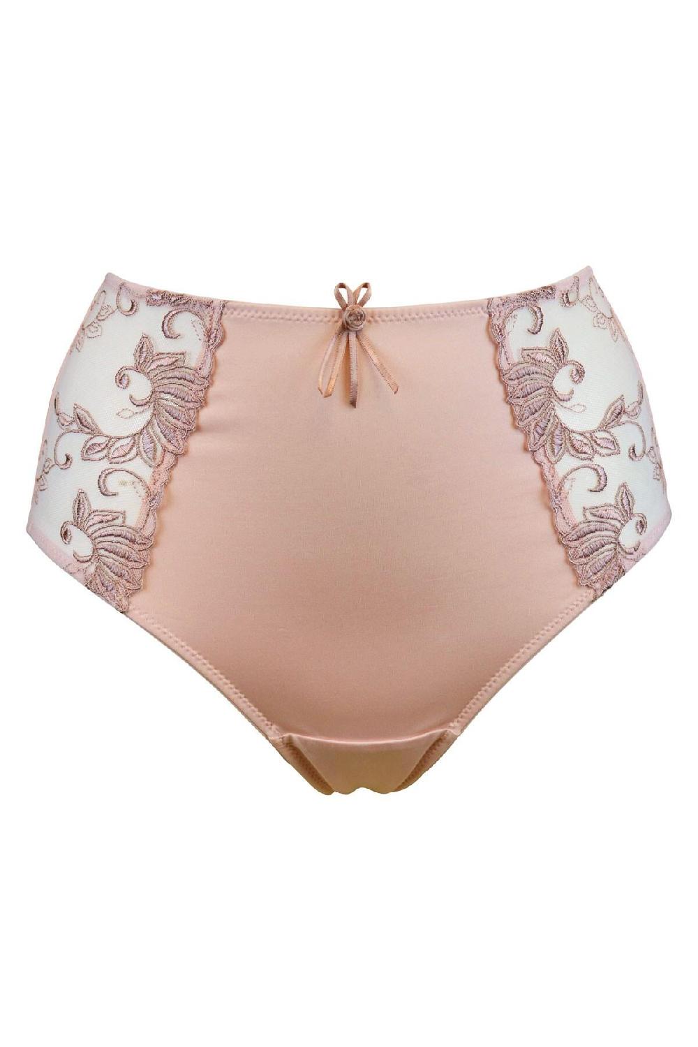 Pour Moi Imogen Rose Embroidered Brief - Latte