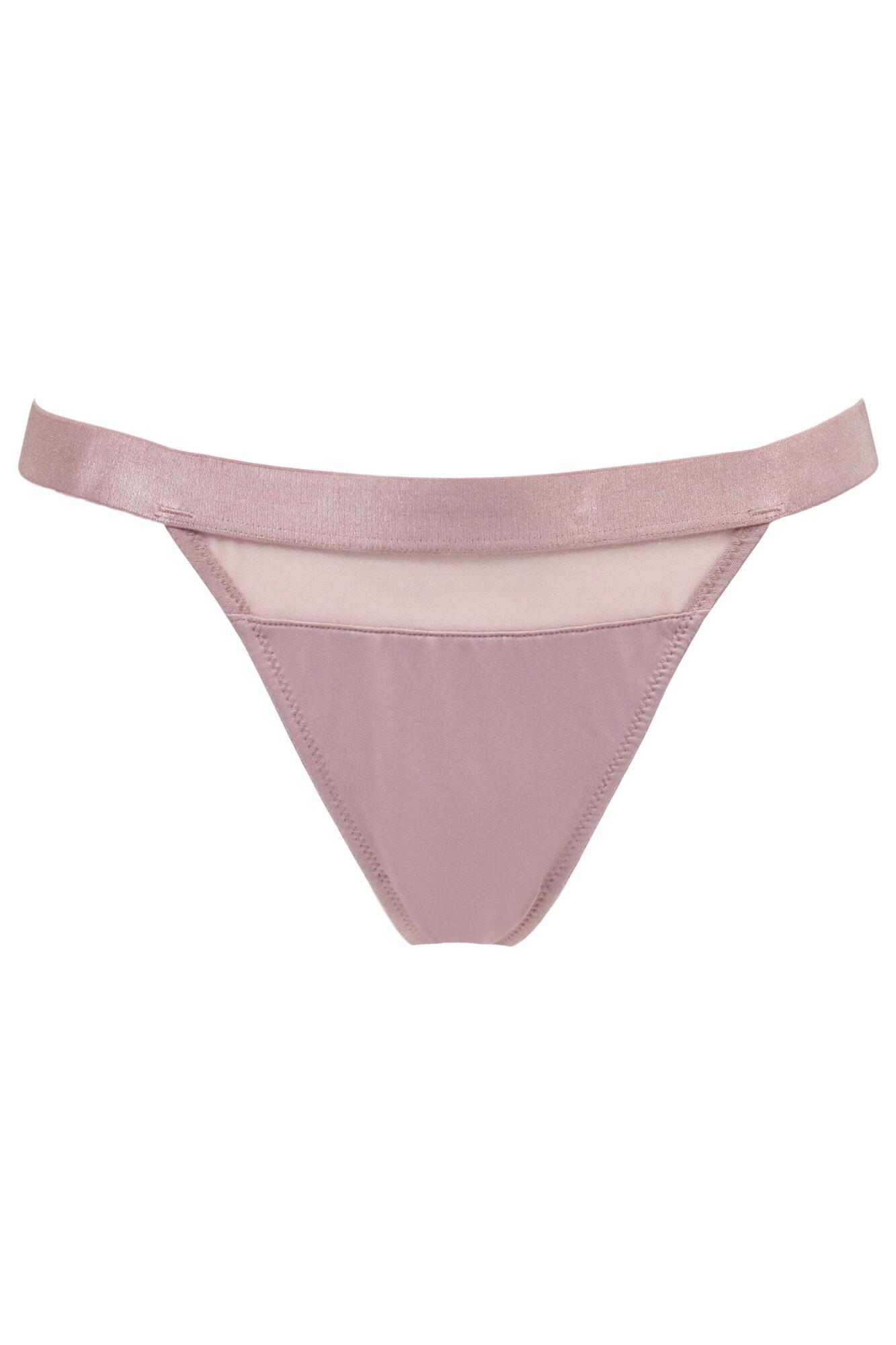 Pour Moi India High-Leg Thong - Rose Gold