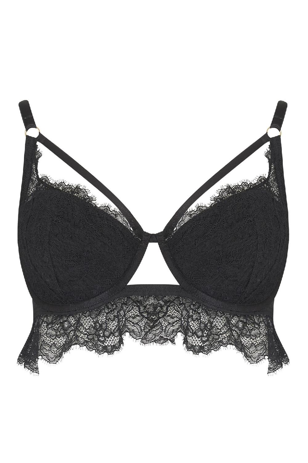 Pour Moi India Lightly Padded Demi Bra - Black