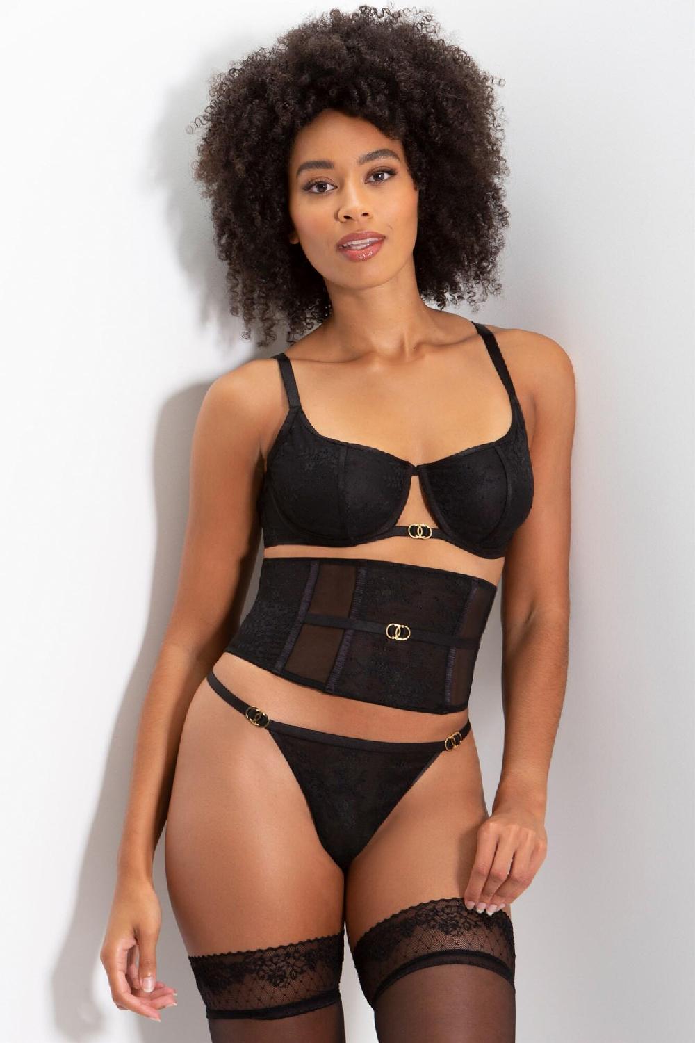 Pour Moi India Underwired Bra - Black