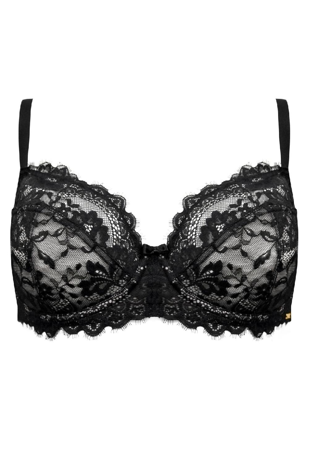 Pour Moi India Underwired Lace Set - Black