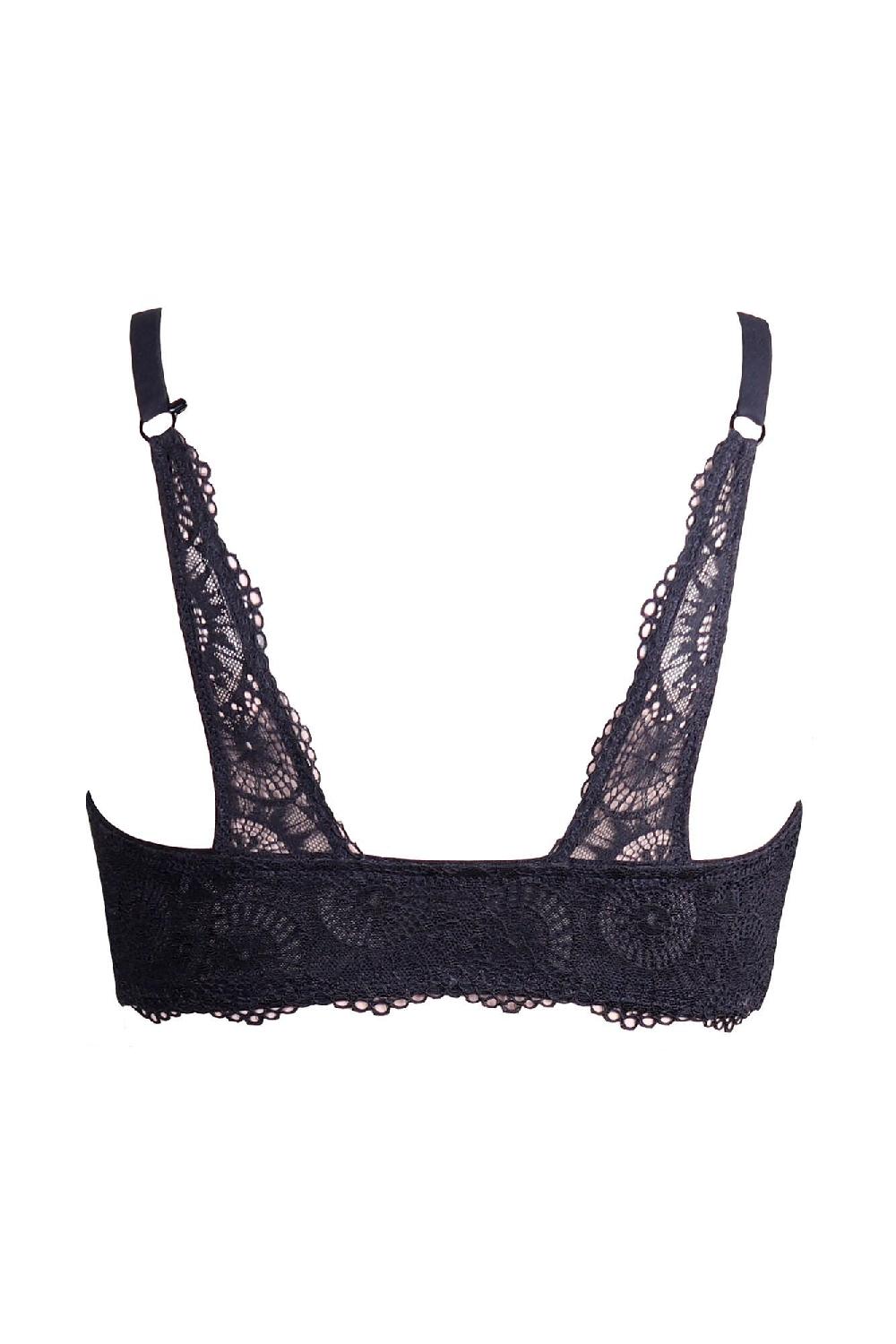 Pour Moi Love Front Fastening Padded Bra - Black