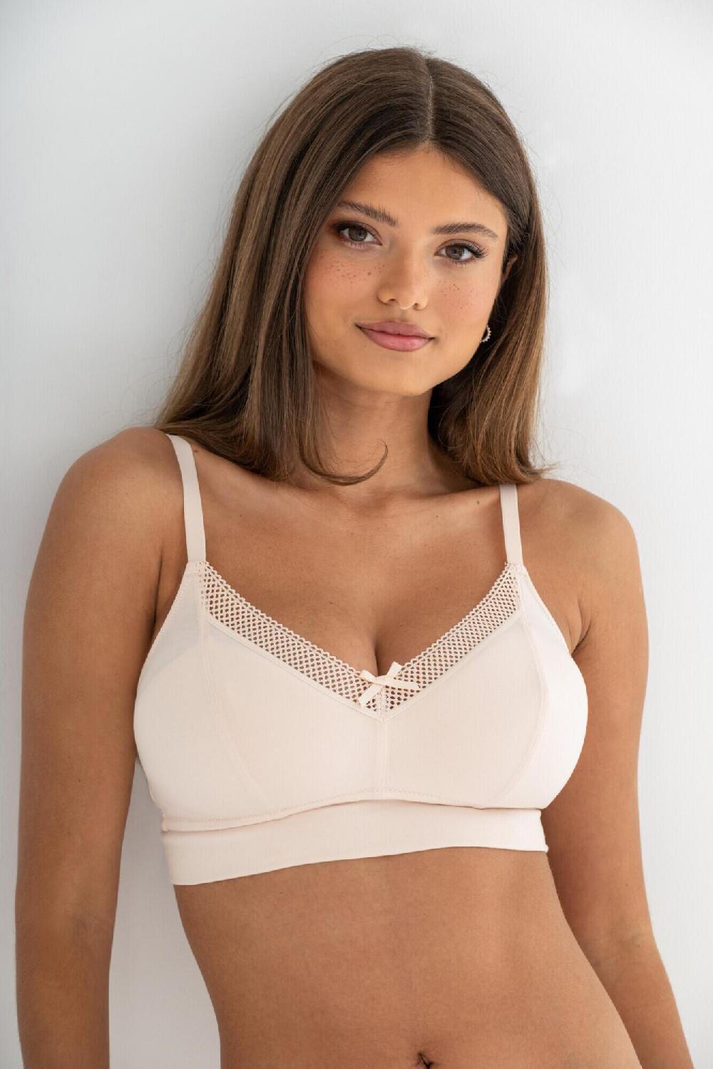 Pour Moi Love To Lounge Cotton Non-Wired Bra - Pearl
