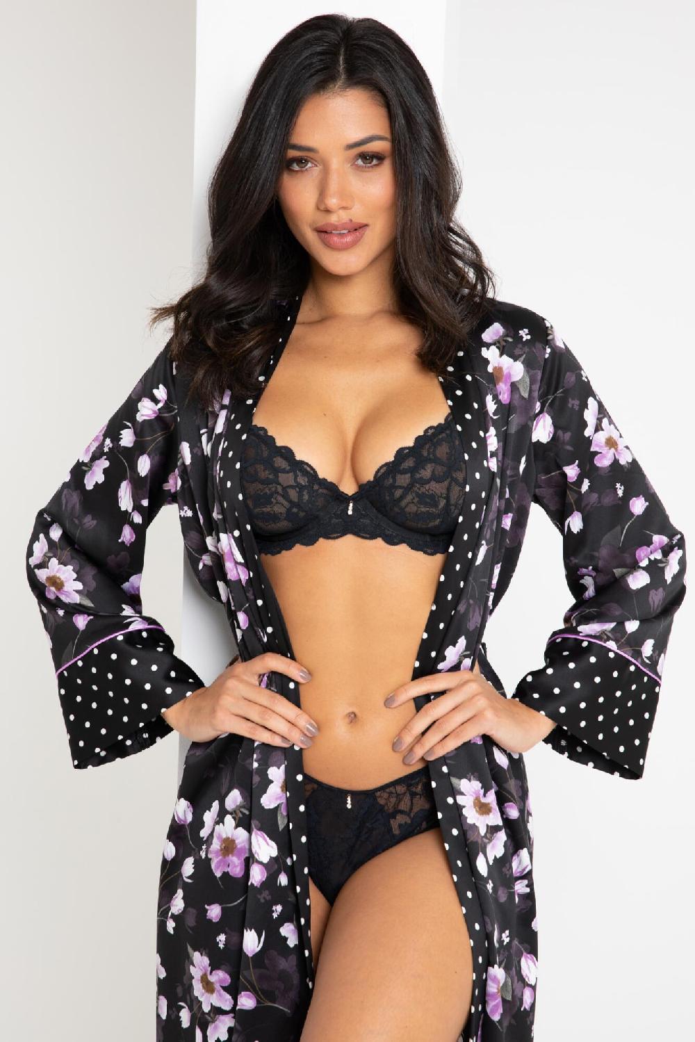 Pour Moi Manhattan Non-Padded Plunge Bra C-K - Black