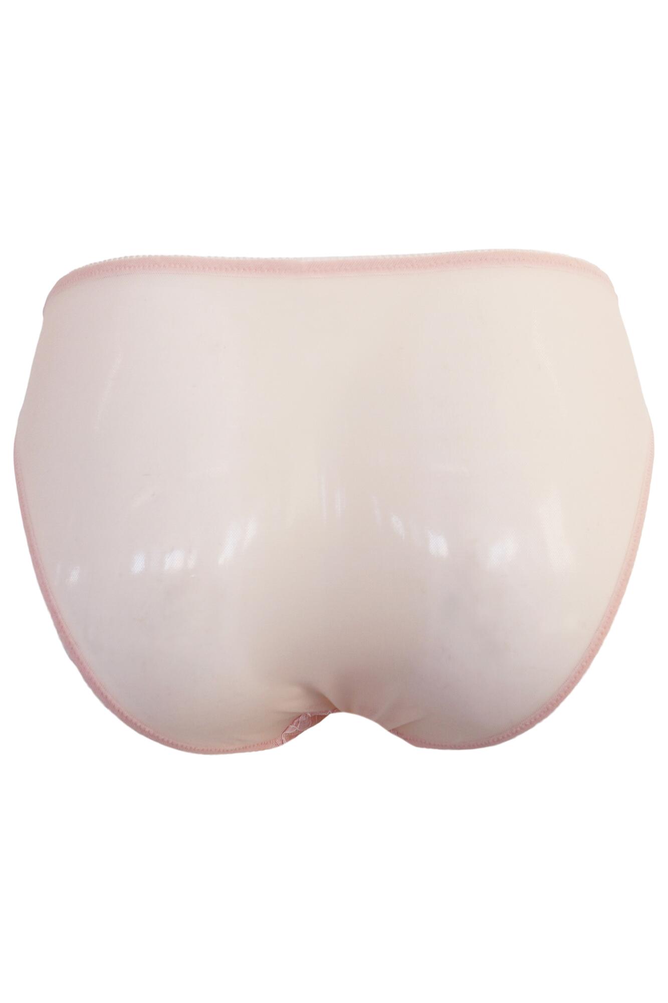 Pour Moi Mesh And Lace High Leg - Soft Pink