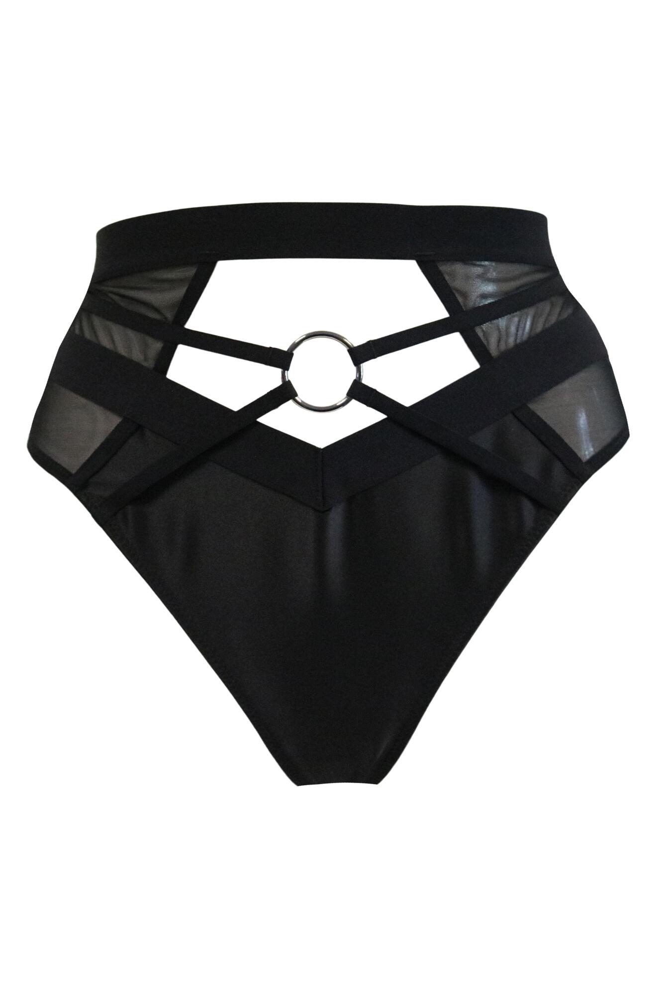 Pour Moi Obsessed High Waist Thong - Black