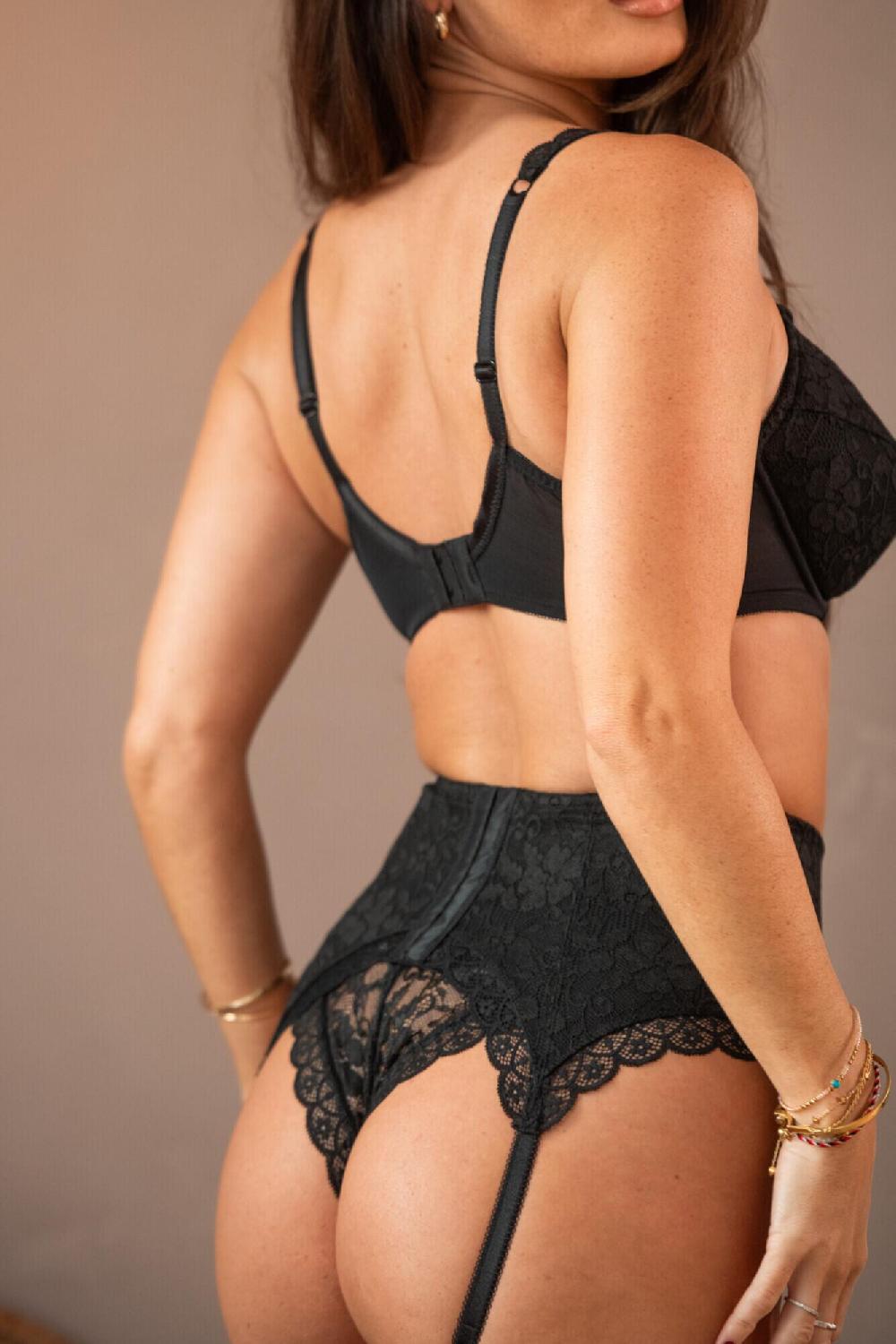 Pour Moi Rebel Deep Control Suspender - Black