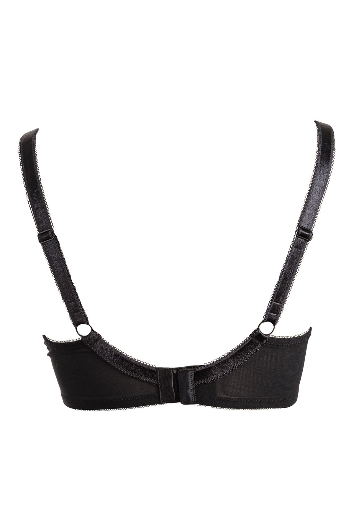 Pour Moi Rebel Underwired Plunge Bra D-I - Black